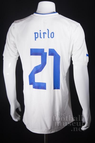Andrea Pirlo  Match Worn Italy Shirt